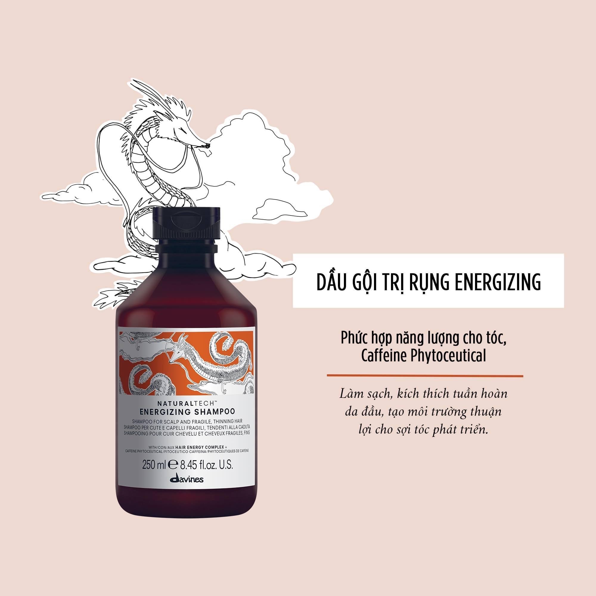 [HCM]Dầu Gội Chống Rụng Tóc Davines Energizing Shampoo 250Ml