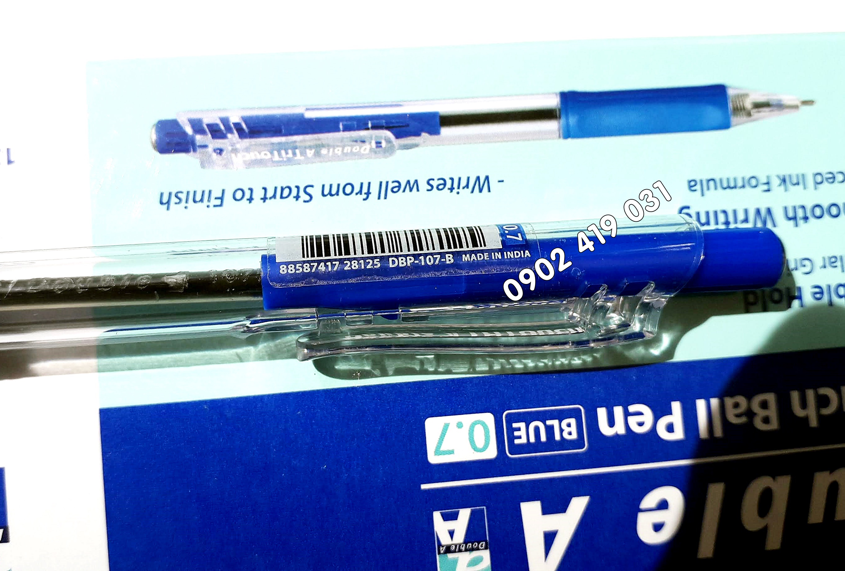 Bút Bi Double A Tritouch 0.7mm - Hộp 12 cây