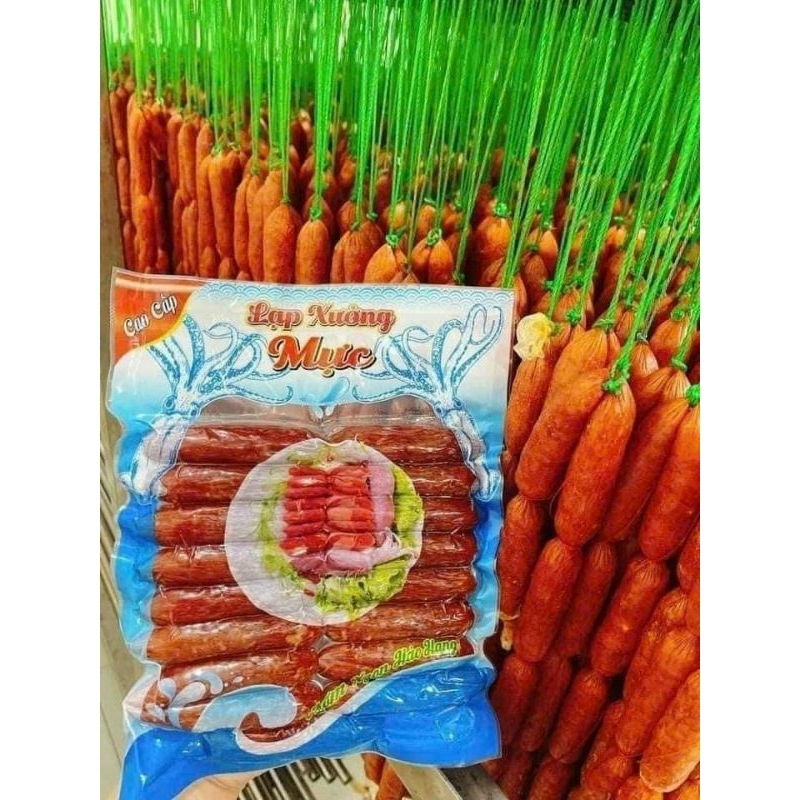 Túi 500g Lạp xưởng mực thơm ngon