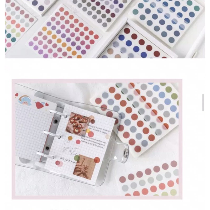 Sticker tròn đánh dấu trang trí ST076
