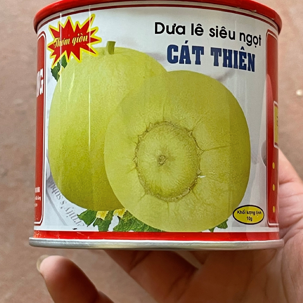 Hạt dưa lê siêu ngọt Cát Thiên lon sắt 10g