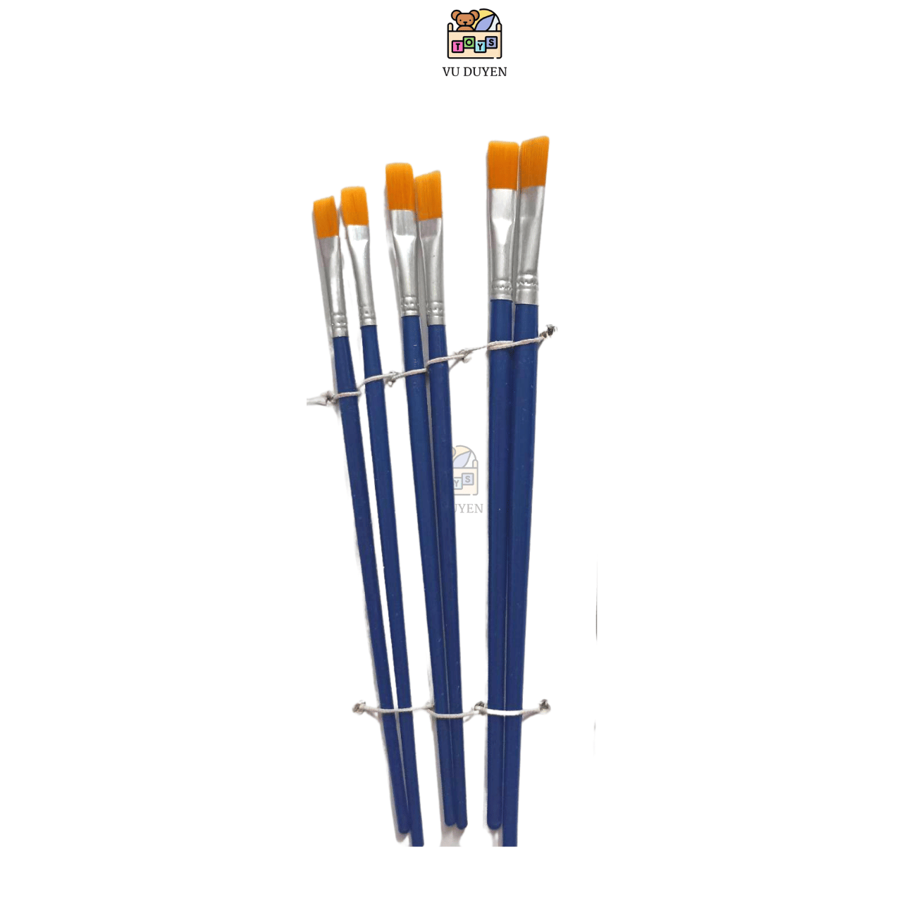 Cọ vẽ màu nước bộ 6 cây cho bé ( cọ bản , cọ nét)