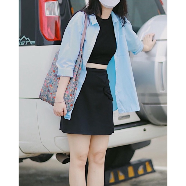 Quần váy xoắn eo Ruchan