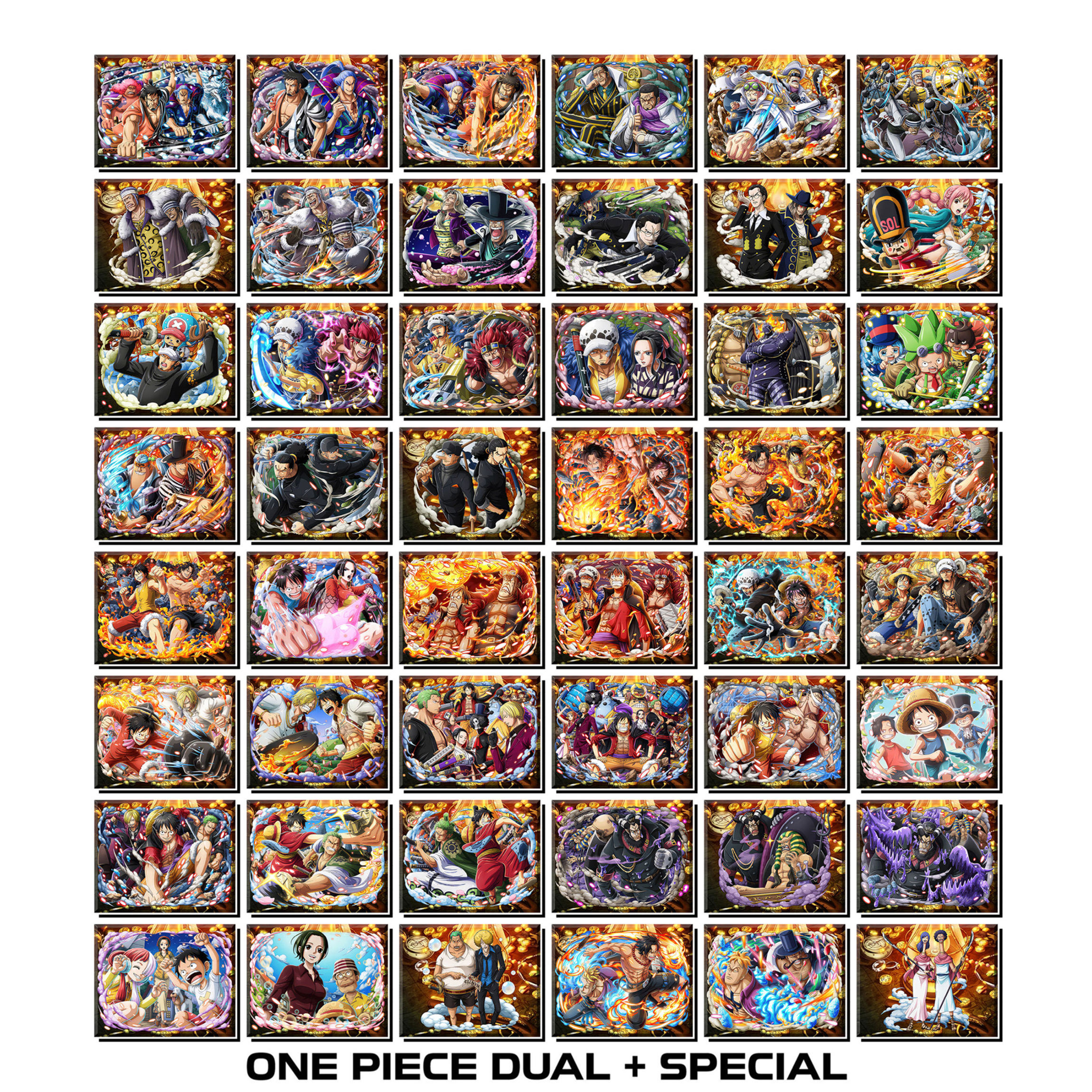 [Độc Quyền Phản Quang 7 Màu] - Phần 5 - Thẻ Bài One Piece - Dual Character & Special