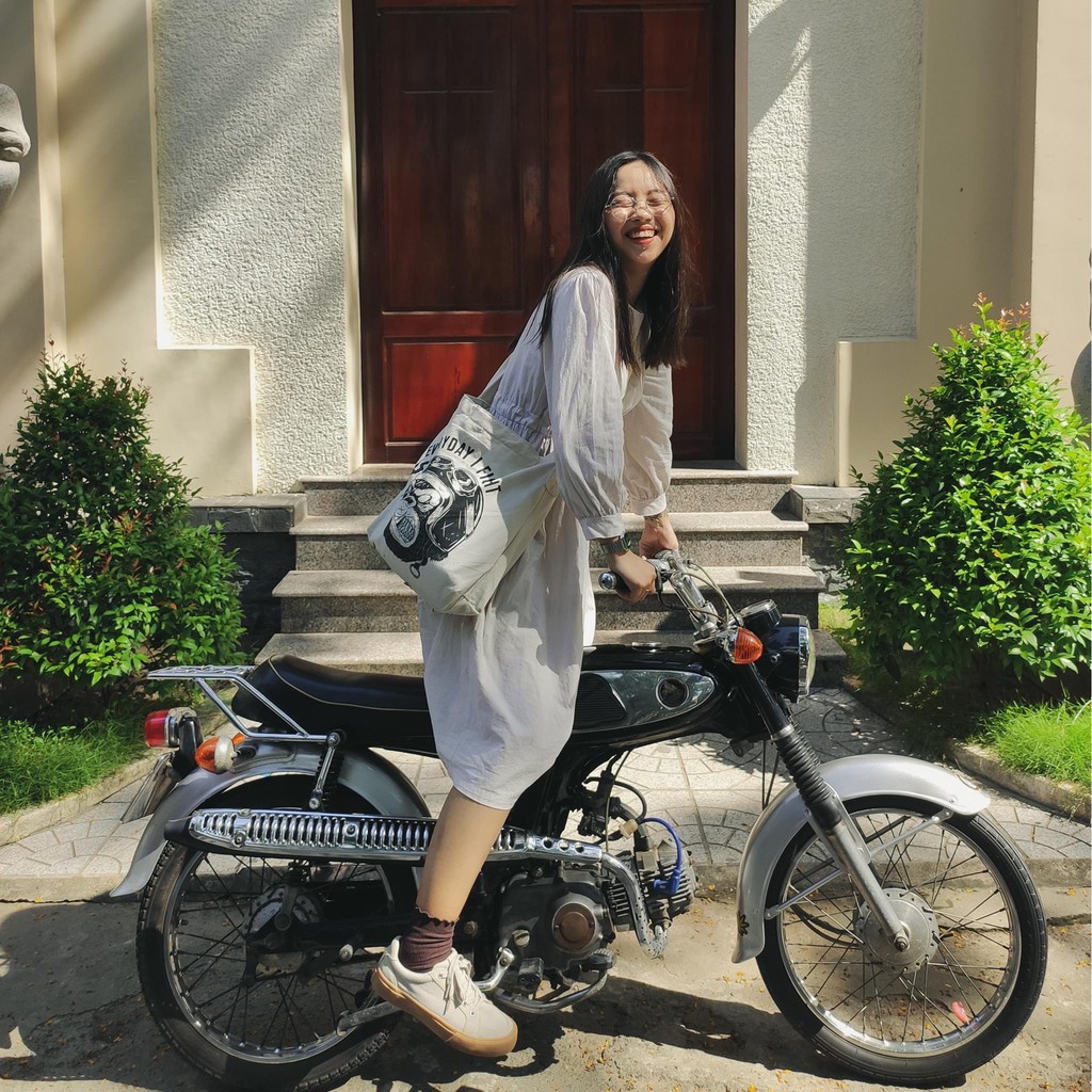 Túi Tote Gori bag - Gori Khỉ - Trắng