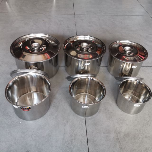 HŨ / THỐ INOX ĐỰNG GIA VỊ ĐỦ SIZE