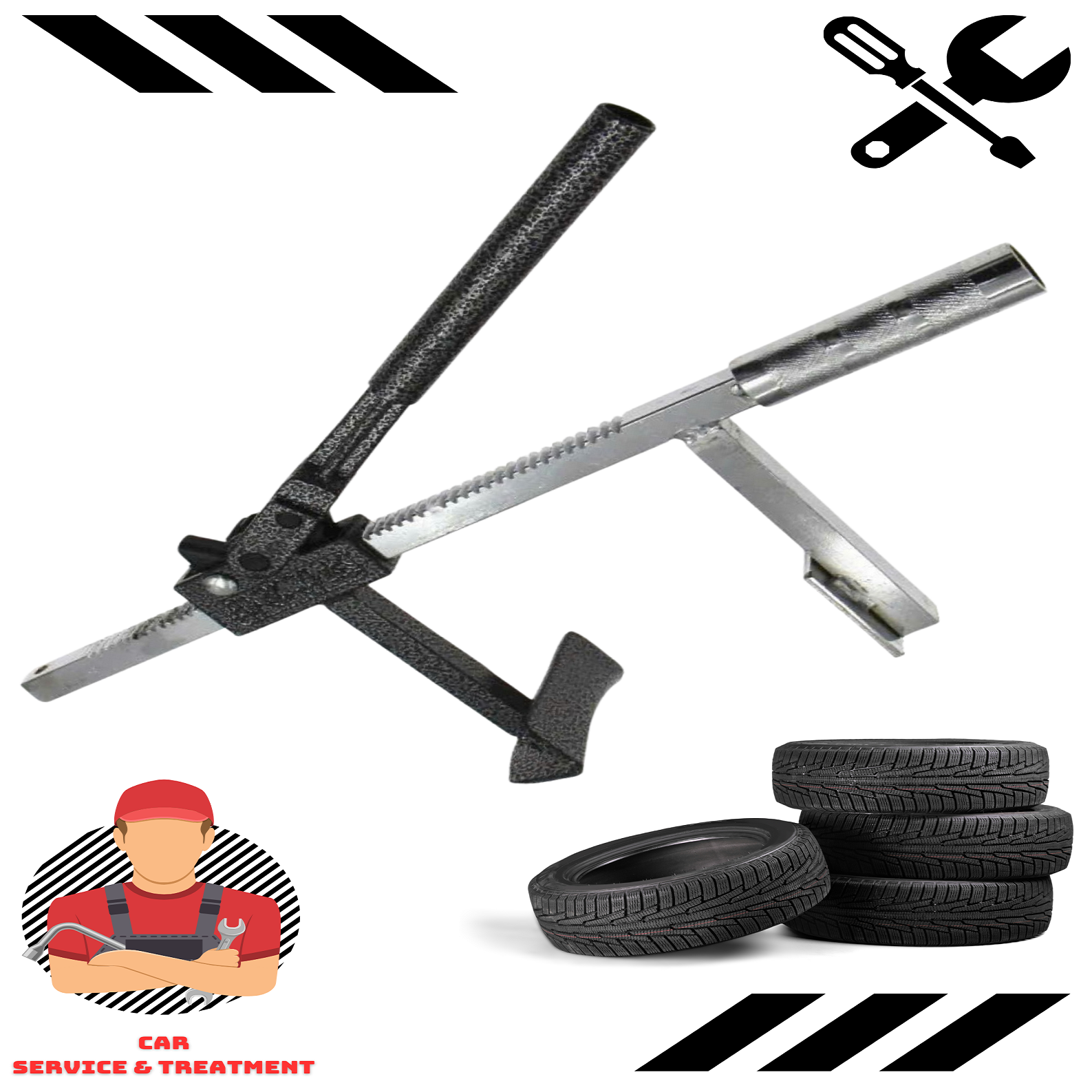Vam ép lốp xe ga xe điện xe tải nhỏ bằng tay , có thể banh lốp