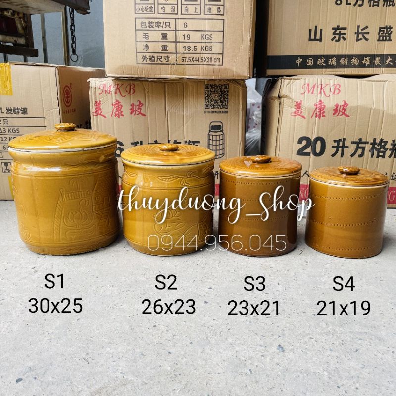 Vại muối dưa , vại muối cà cỡ nhỏ 4 lít/5 lít.