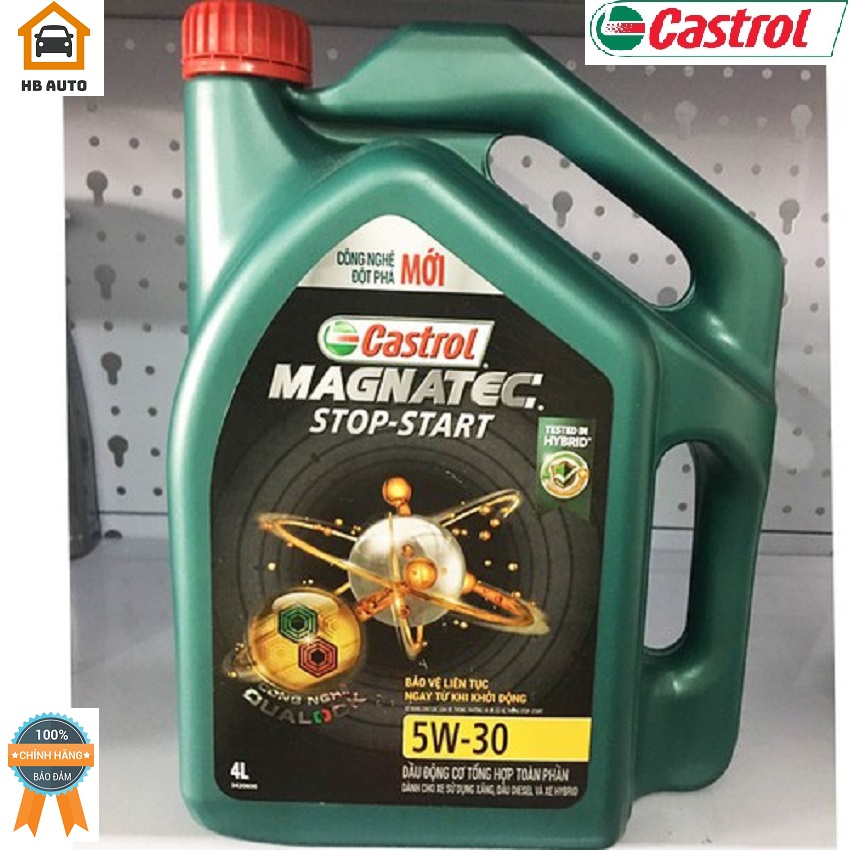 [FreeshipMAX] Dầu nhớt công nghệ tổng hợp cao cấp dành cho xe ô tô Castrol magnatec SP 5w30  4 lít
