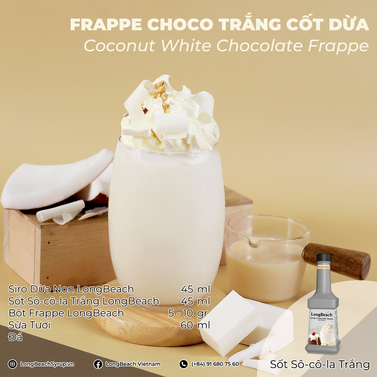 Sốt Caramel LongBeach 900ml