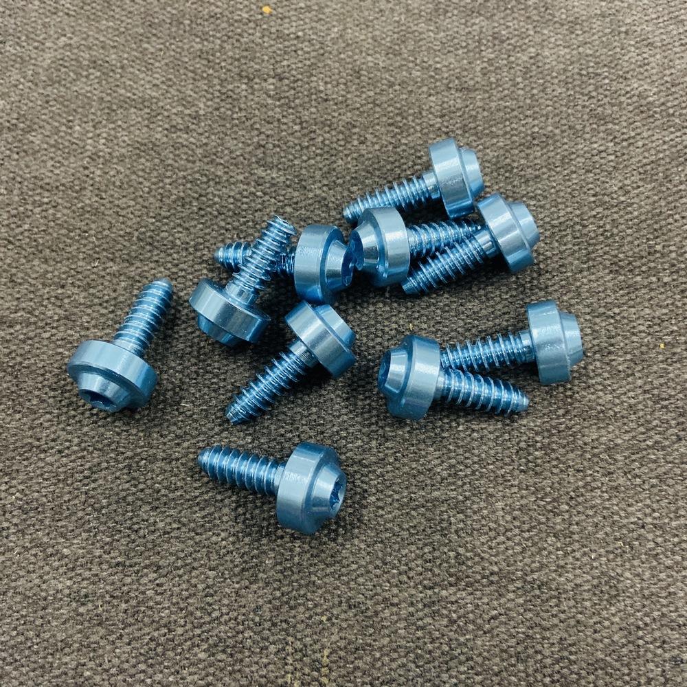 [COMBO 10 CON] BỘ ỐC DÀN ÁO 5LY CHÂN XOẮN NHÔM TRANG TRÍ XE  CHO DÒNG XE YAMAHA...KHÔNG ĐỤNG HÀNG (MÀU XANH NƯỚC BIỂN)