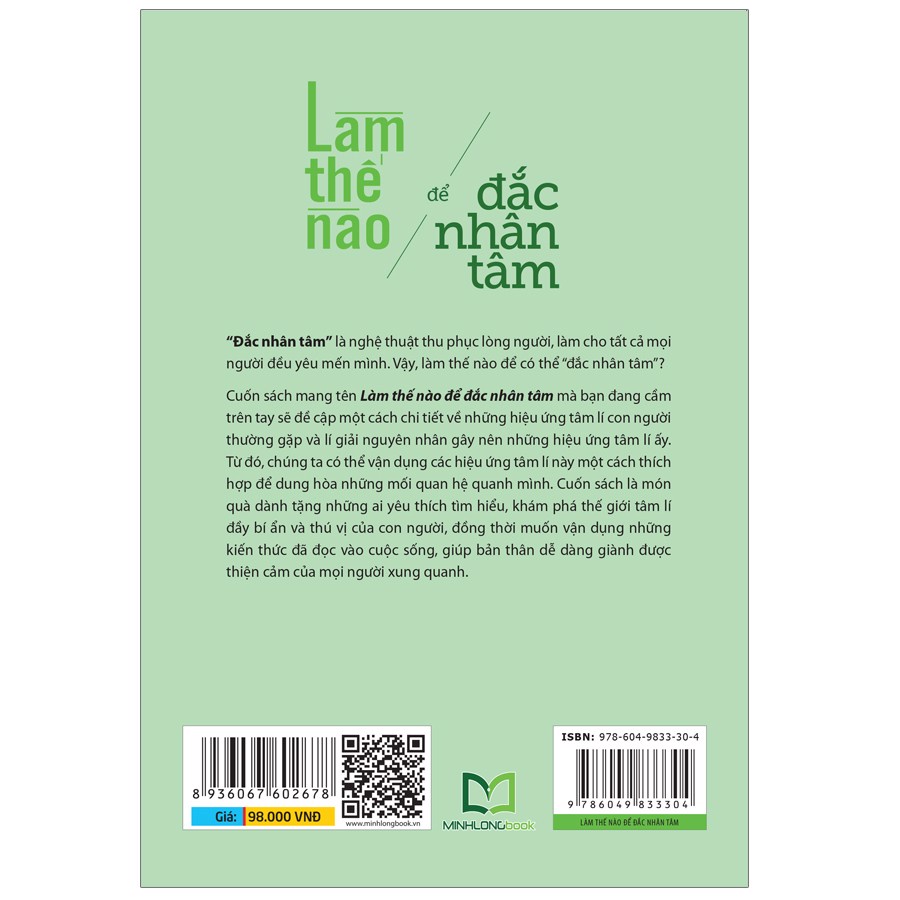 Sách: Làm Thế Nào Để Đắc Nhân Tâm - TSKN