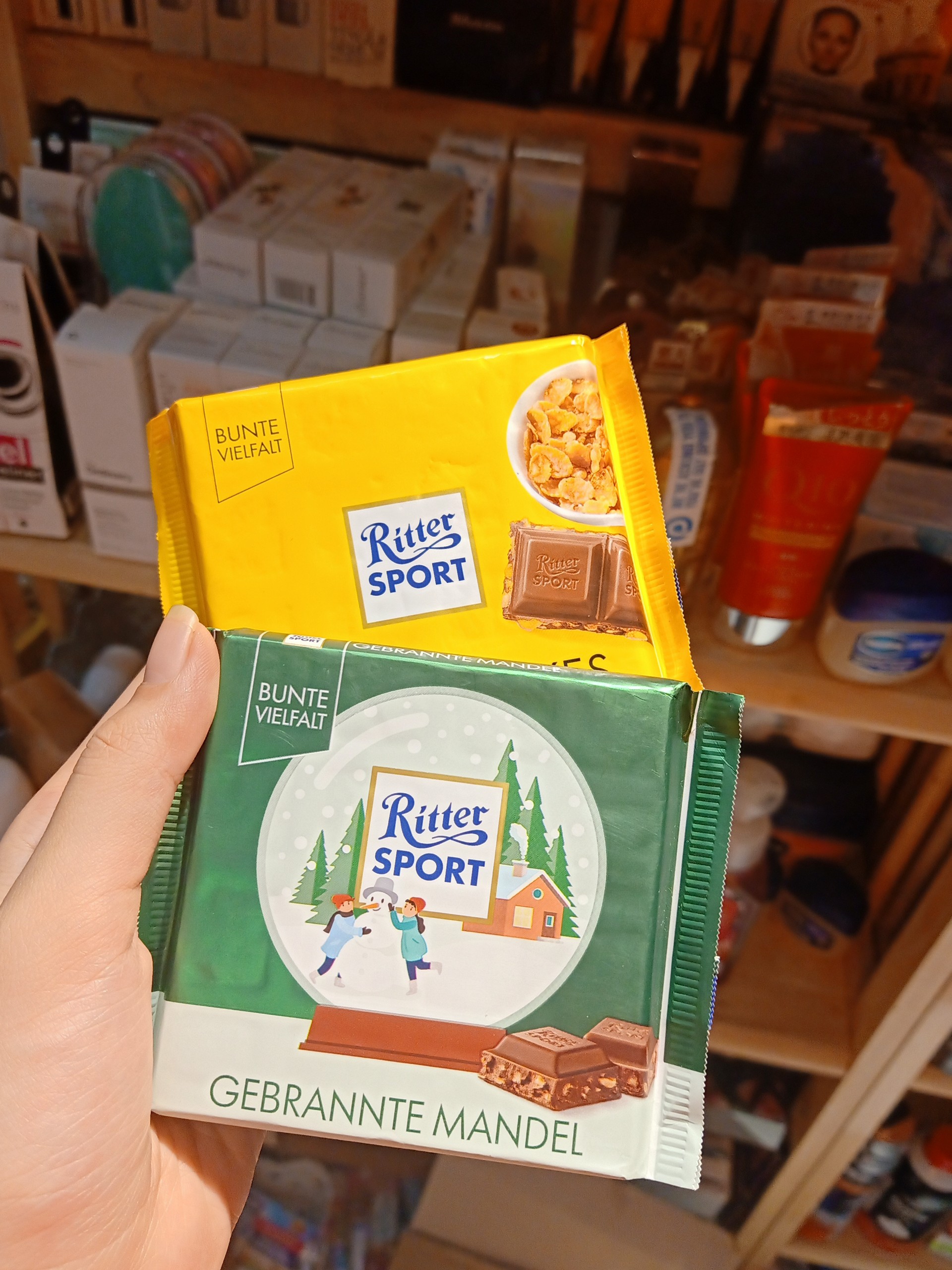 Kẹo chocola Bunte Vielfalt Ritter Sport