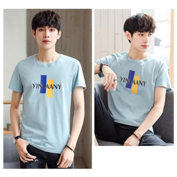 [Freeship MAX] Áo Thun Nam Mẫu Mới 2023 Tay Ngắn Họa Tiết Chữ YINFAANY Phong Cách Đơn Giản Dễ Phối Đồ Rich Man MEN TOP 199