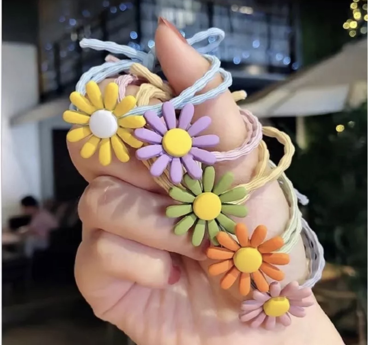 Combo 10k/3c Dây Cột Tóc Hoa Cúc Xinh Xắn