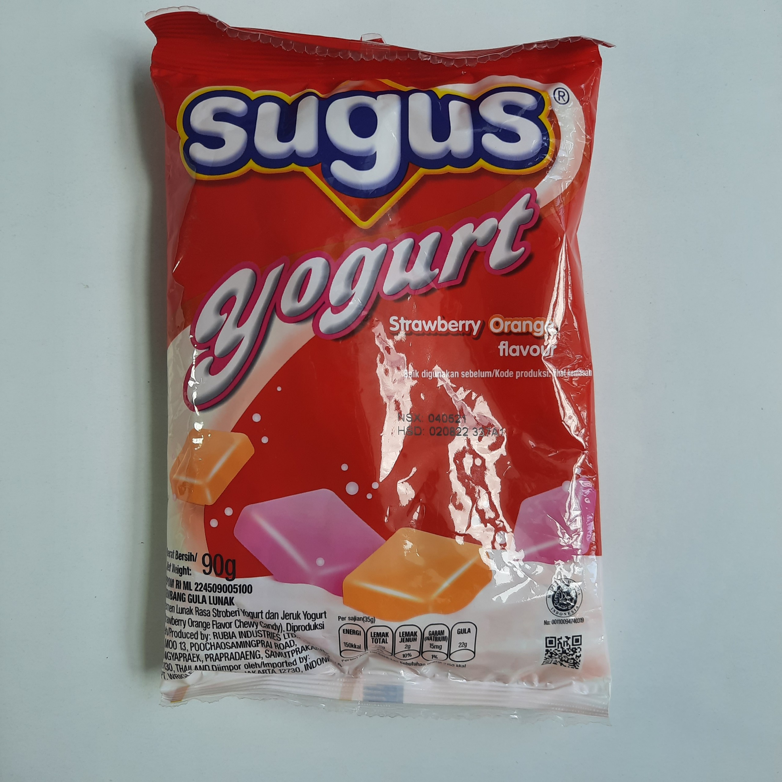 [HCM]Túi Kẹo Mềm Sugus YoGurt Trái Cây 90 Gram