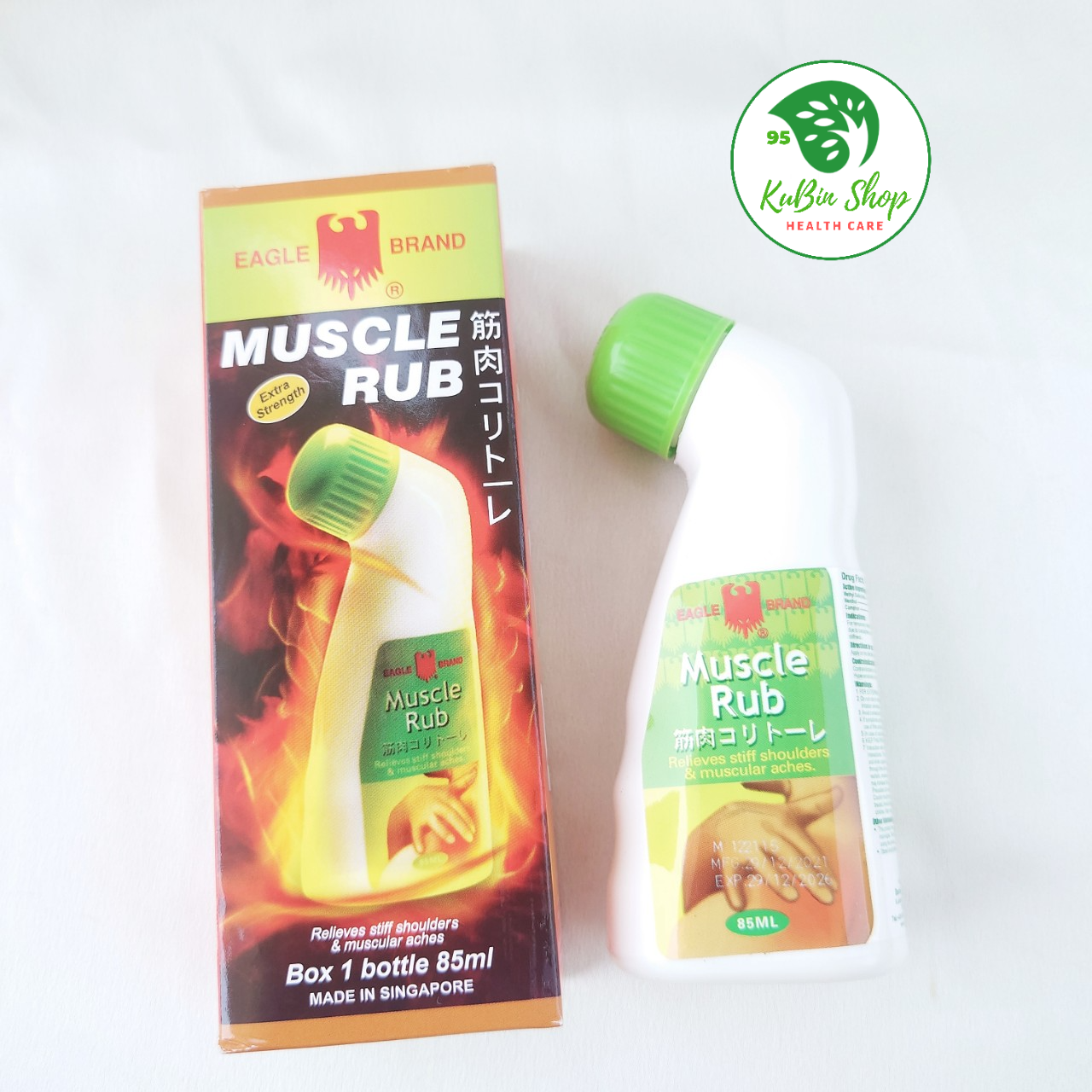 Dầu Nóng Xoa Bóp Con Ó Dạng Lăn EAGLE MUSCLE RUB 85ml