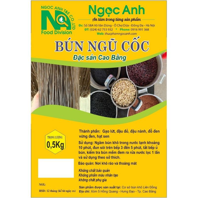500g Bún ngũ cốc thực dưỡng eatclean