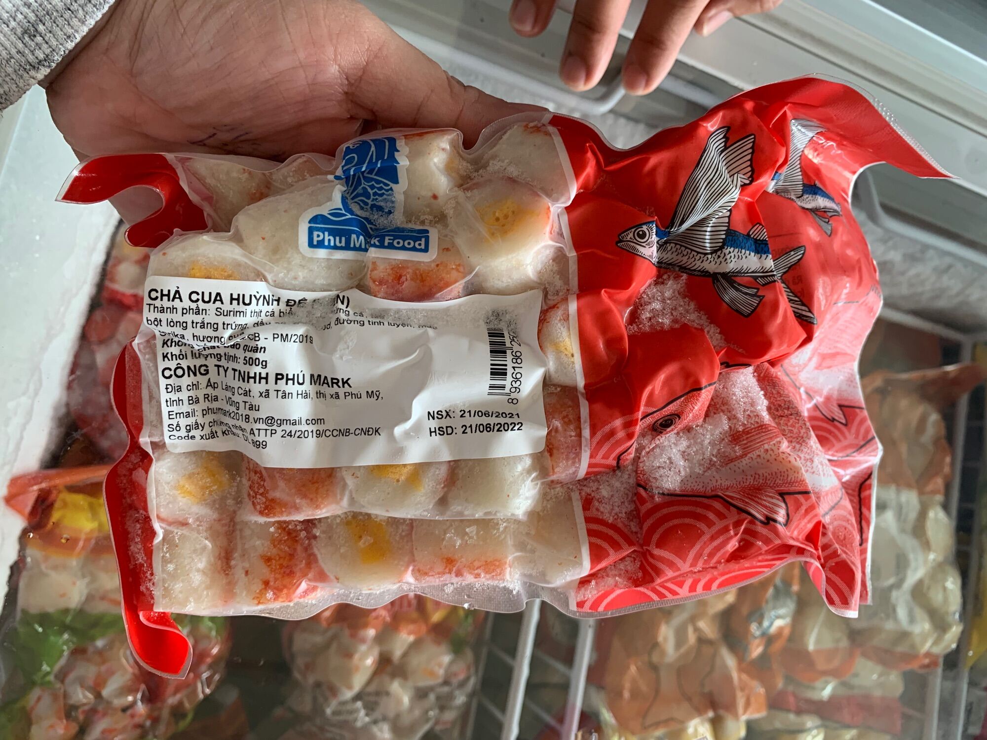 Viên chả cua hoàng đế gói 500gr hàng việt nam