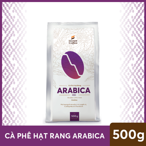 Cà Phê Hạt Rang Mộc Arabica Cơ Bản - 500g - Honee Coffee