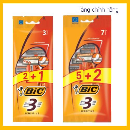 [CHÍNH HÃNG] 10 cây dao cạo râu BIC 3 lưỡi nhập khẩu