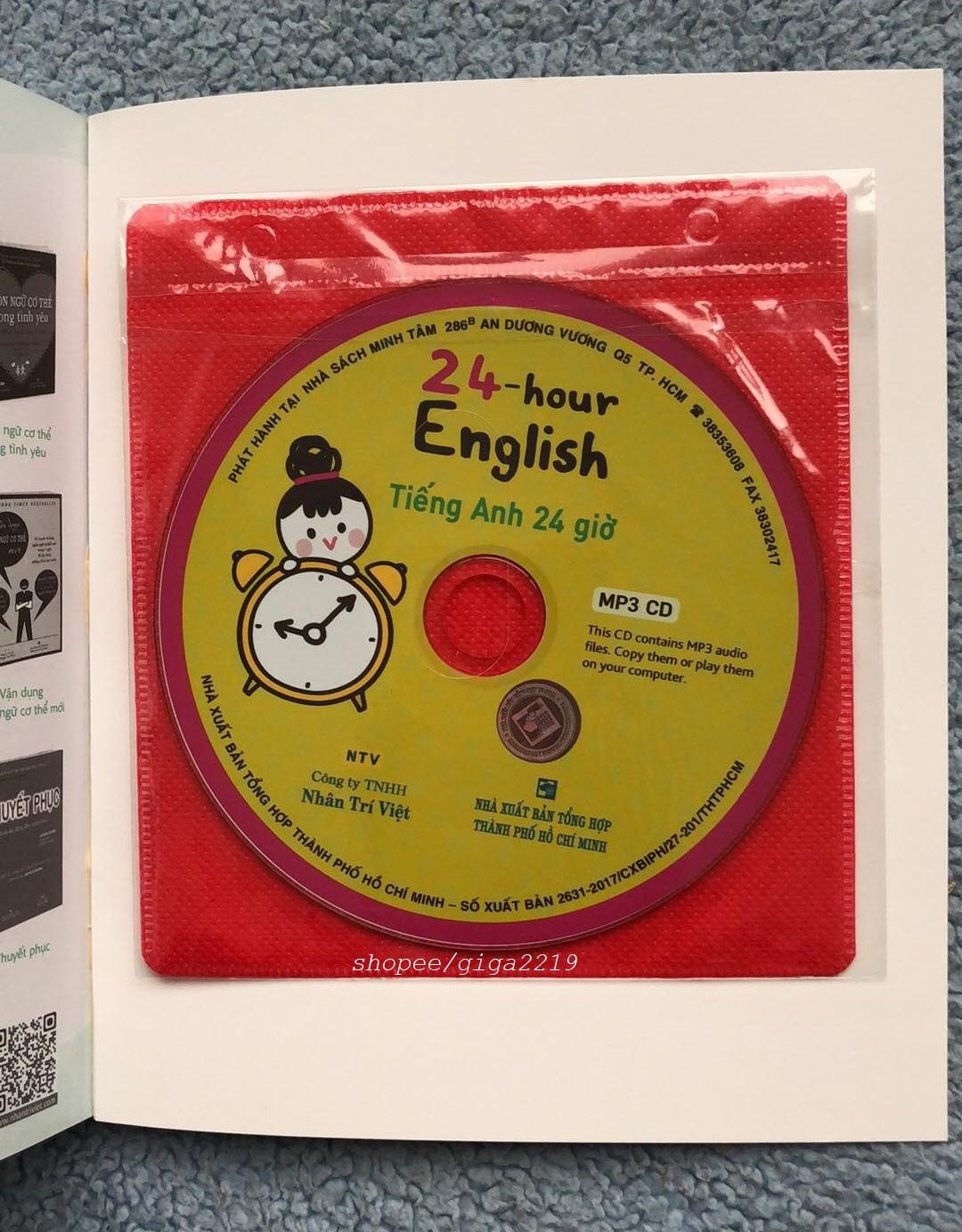 Sách Tiếng Anh 24 Giờ - 24 Hour English (Kèm 1 CD)