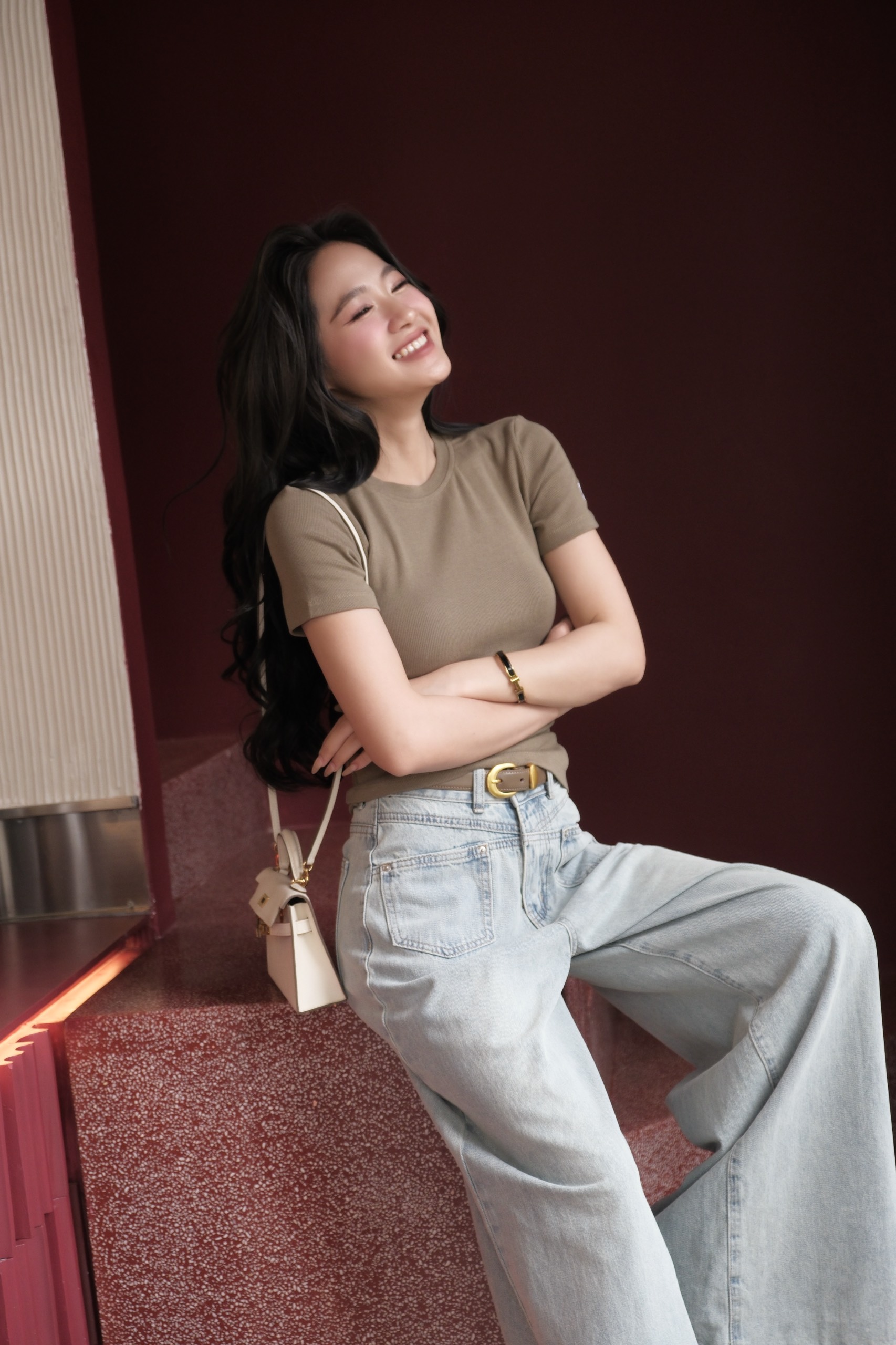 Áo thun tay ngắn trơn BASIC RIBI TOP