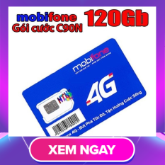 Sim 4G Mobifone C90N Cho 120GB/tháng +1000p Nội Mạng +50p Ngoại Mạng Chỉ Với 90k/tháng.