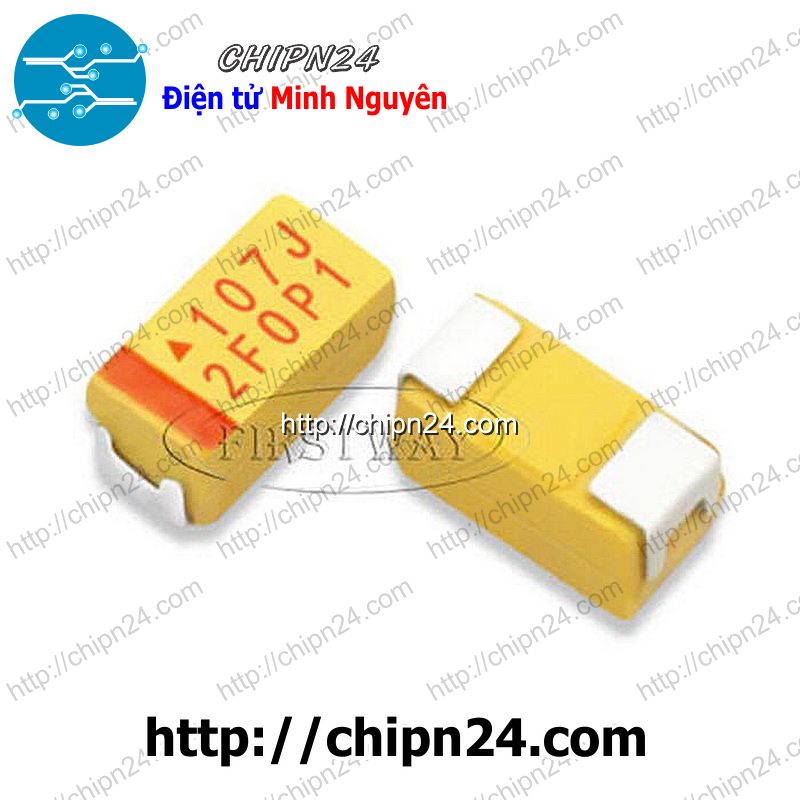 Tụ tantalum dán smd 3216 100uf 6.3v