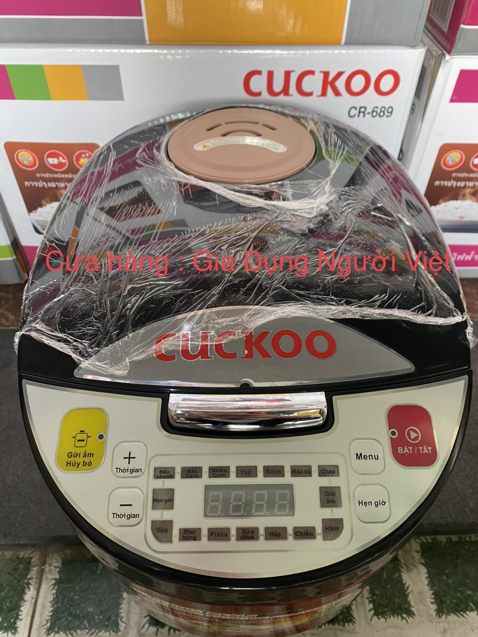 Nồi Cơm Điện Tử Cuckoo CR-689 F03 2.2L Chế độ nấu cơm 4 chiều giúp cơm ngon đều - Các chế độ nấu cơm, cháo, ninh, hầm, thổi xôi - BH 12 THÁNG MEGA BIG 5.0