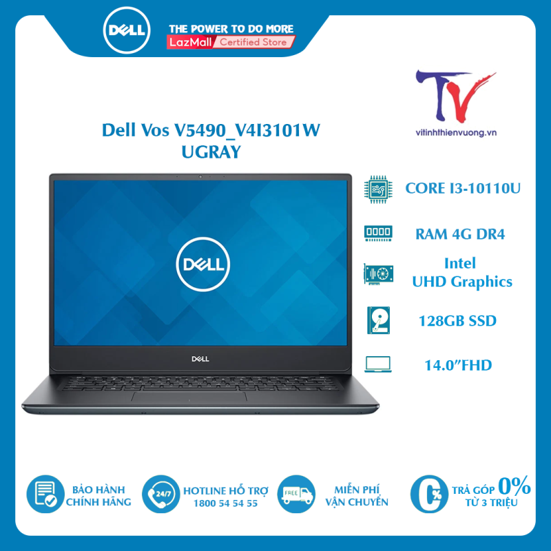 Bảng giá Laptop Dell Vostro 5490 (V5490D) (I5-10210U/8GB/256G SSD/VGA-2G/Win10/LEDKB/Xám/14.0FHD) Phong Vũ