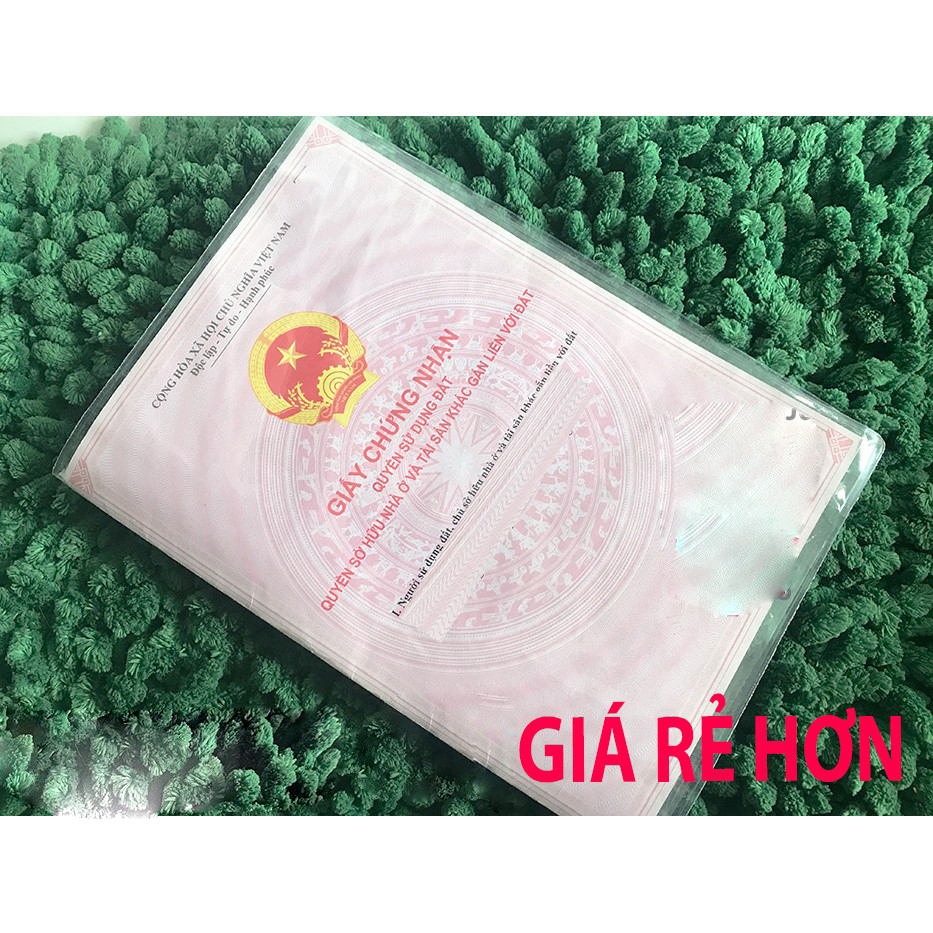 Bộ 5 vỏ bọc sổ đỏ bao bọc sổ hồng vỏ bao sổ đất bằng nhựa trong dẻo