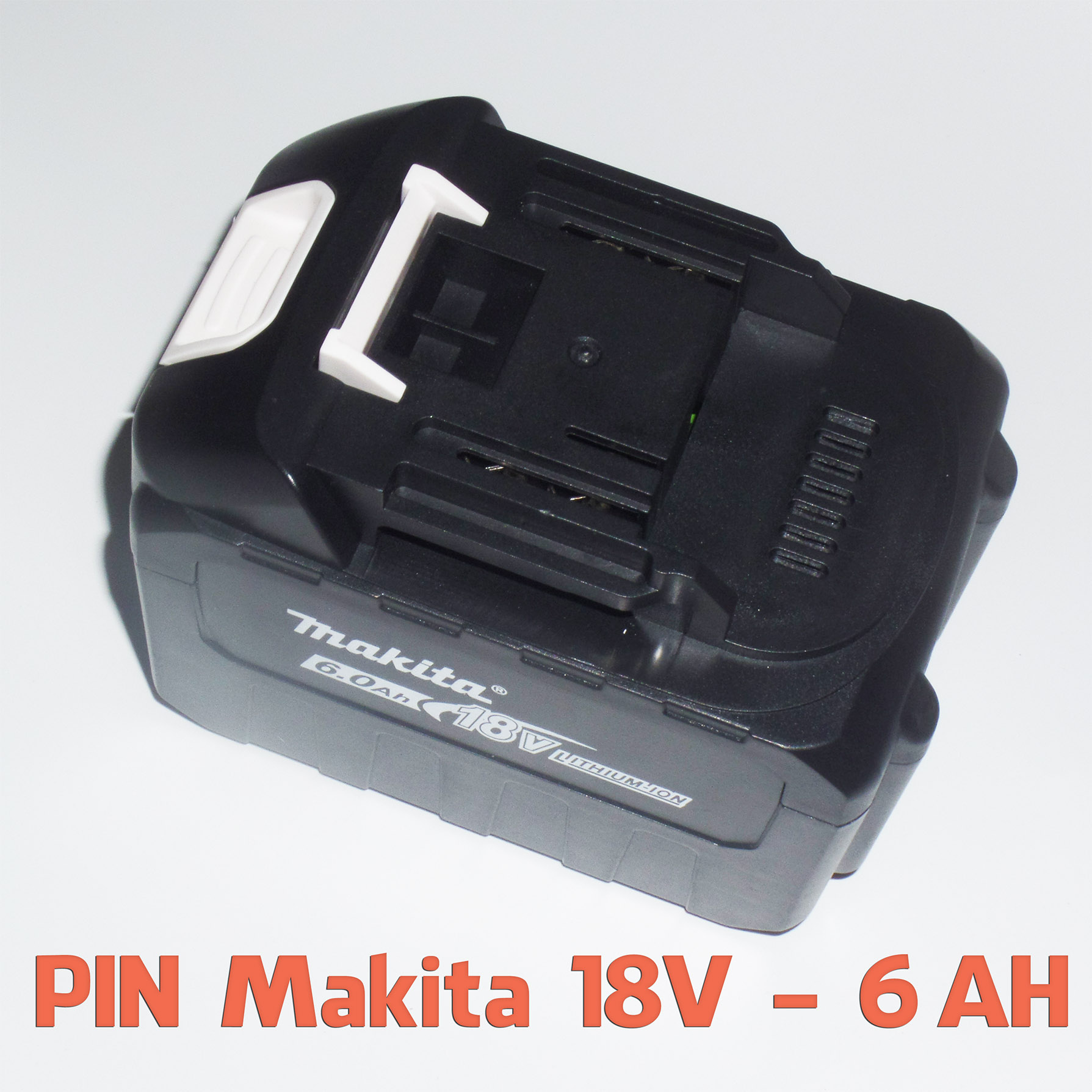 Pin Makita 18V 15 cell Lion 5S3P - dung lượng 6Ah, dòng xả 65A - Chuẩn sạc adapter 220V - Có báo pin