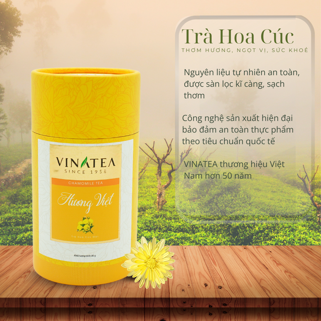 Trà Vinatea cúc lon 80g