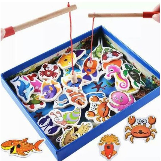 [HCM]Bộ câu cá gỗ