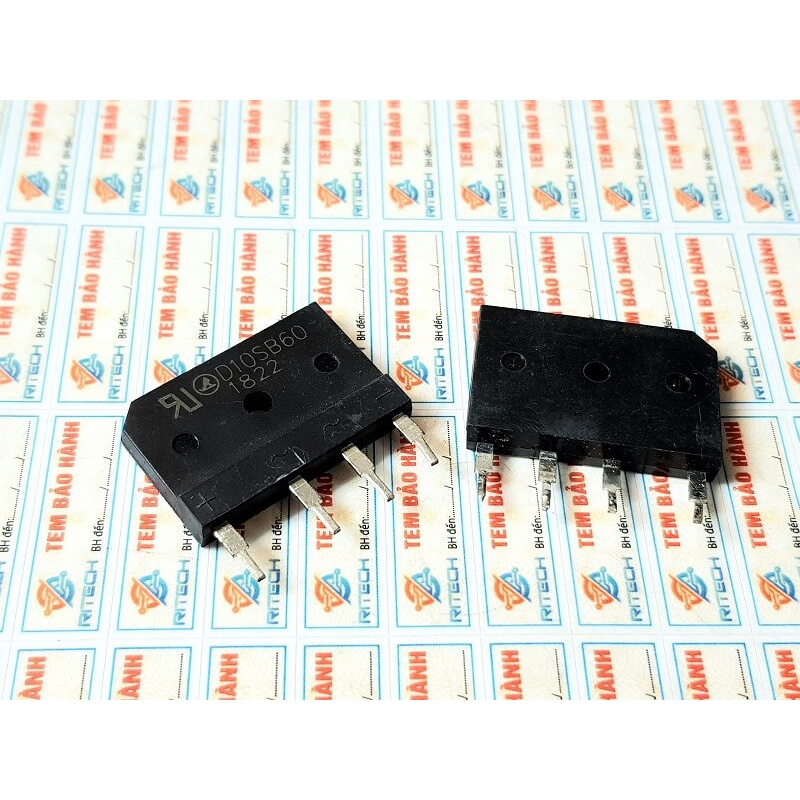 D10sb60 diode cầu 1 pha 10a/600v