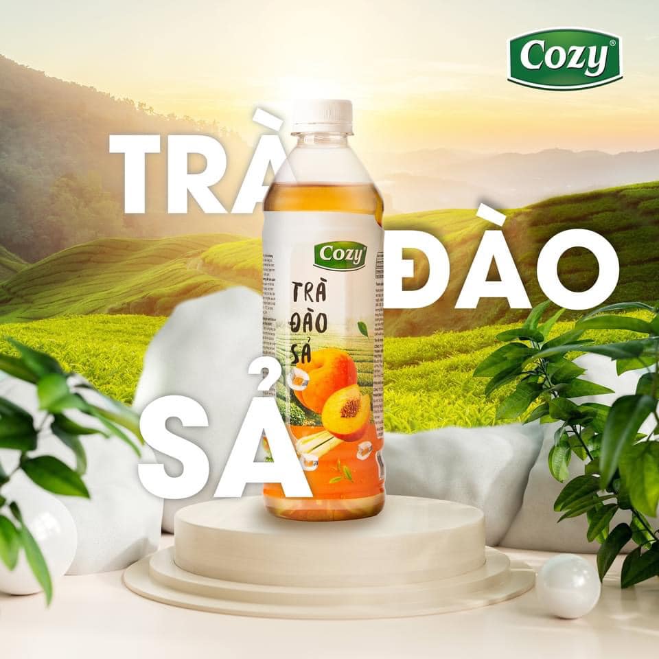 Trà hoa quả Cozy chai 455ml