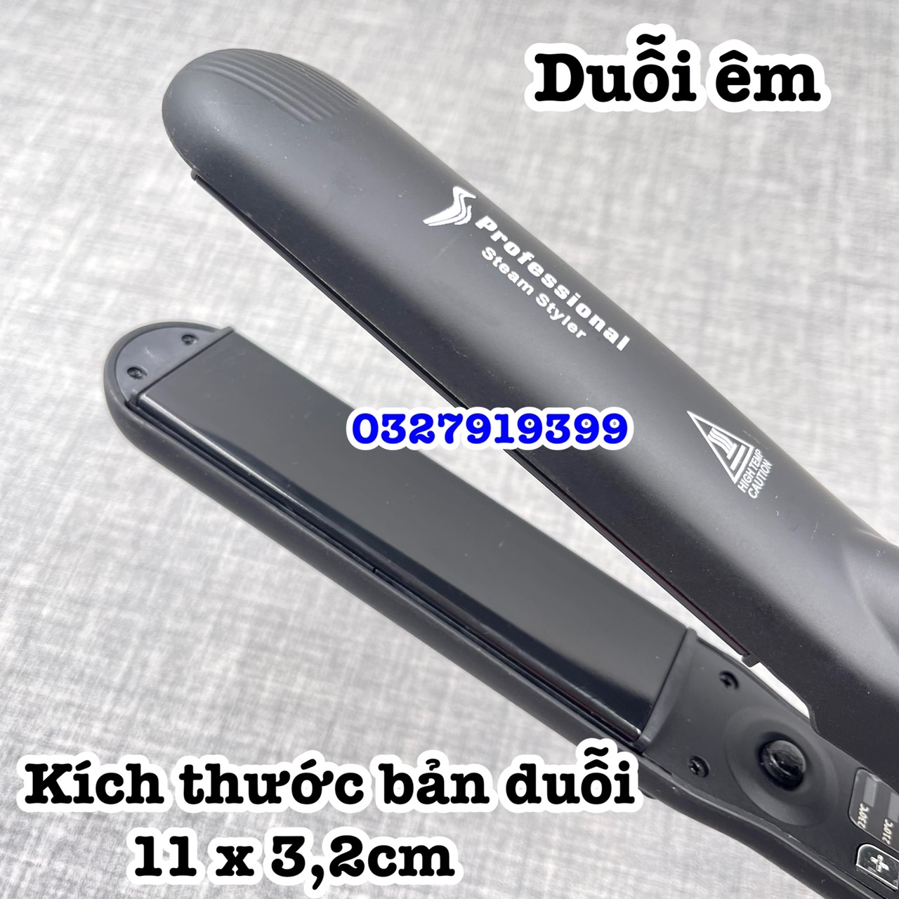 Professional 0088 - Máy duỗi tóc hơi nước cao cấp, chất liệu gốm ceremic chống dính, 6 mức nhiệt độ, dây xoay 360 độ, bảo hành 03 tháng