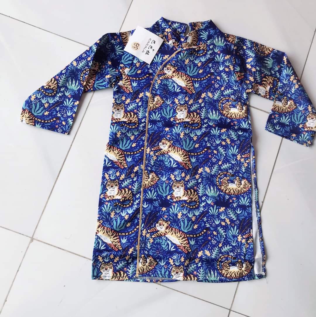 [HCM]áo dài rồng đỏ cho bé trai