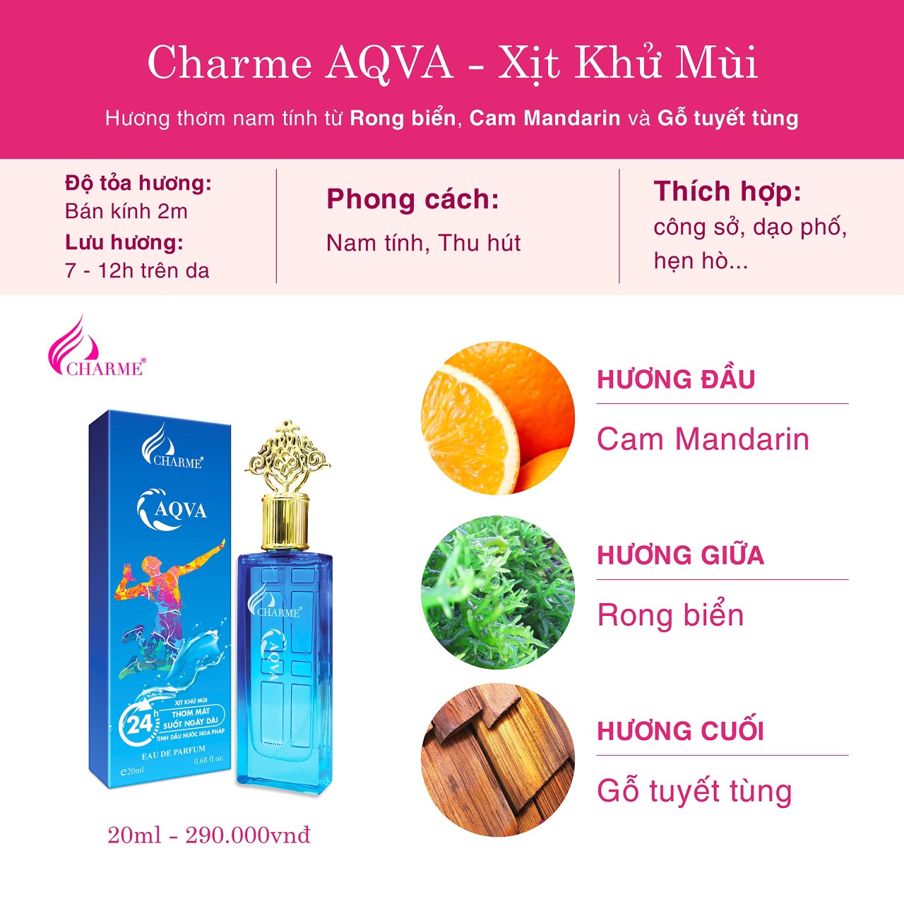 1 cái Túi giấy Good girl 100ml Charme ( màu hồng )
