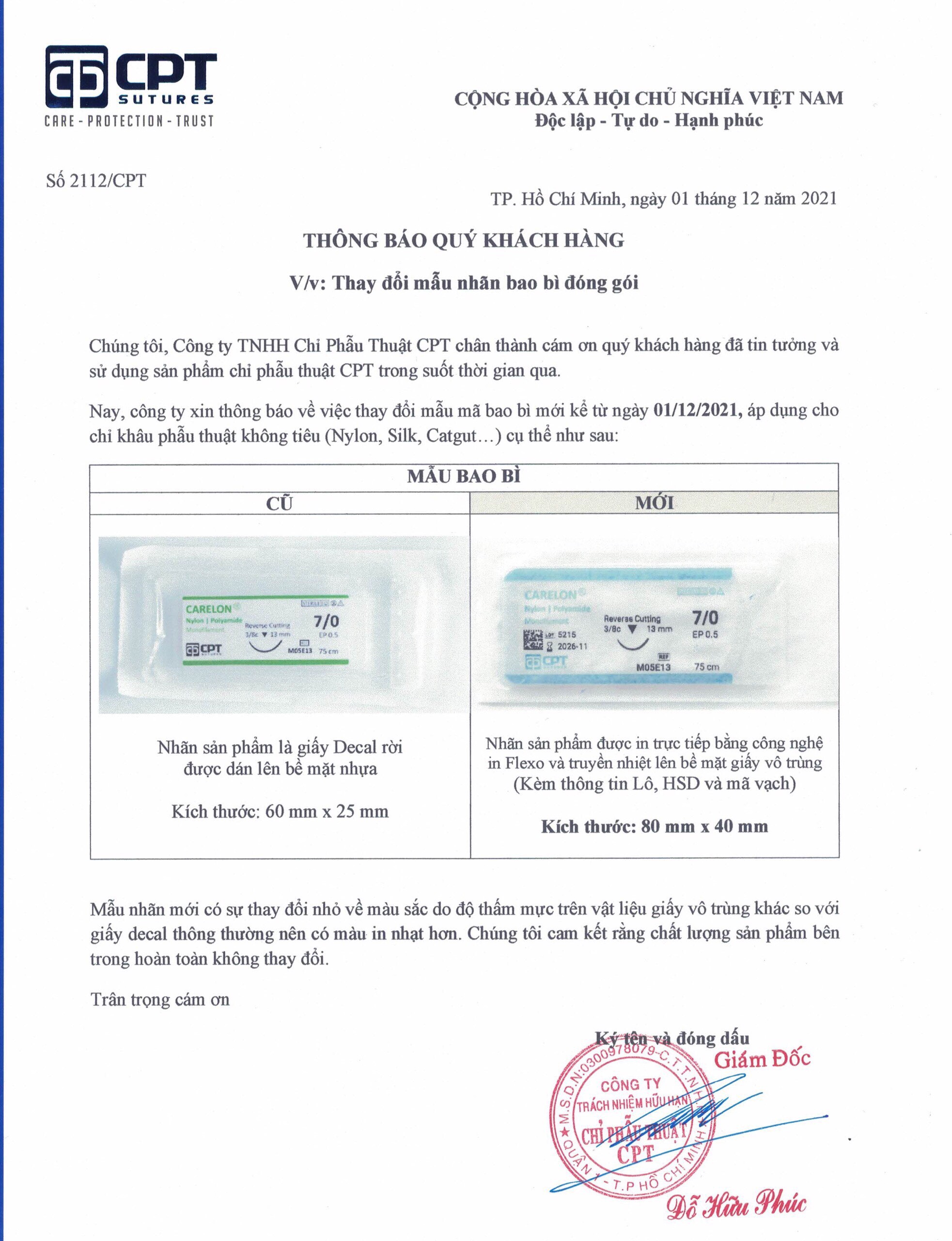 Chỉ phẫu thuật CPT Carelon Nylon 6/0( 1 hộp 12 tép)