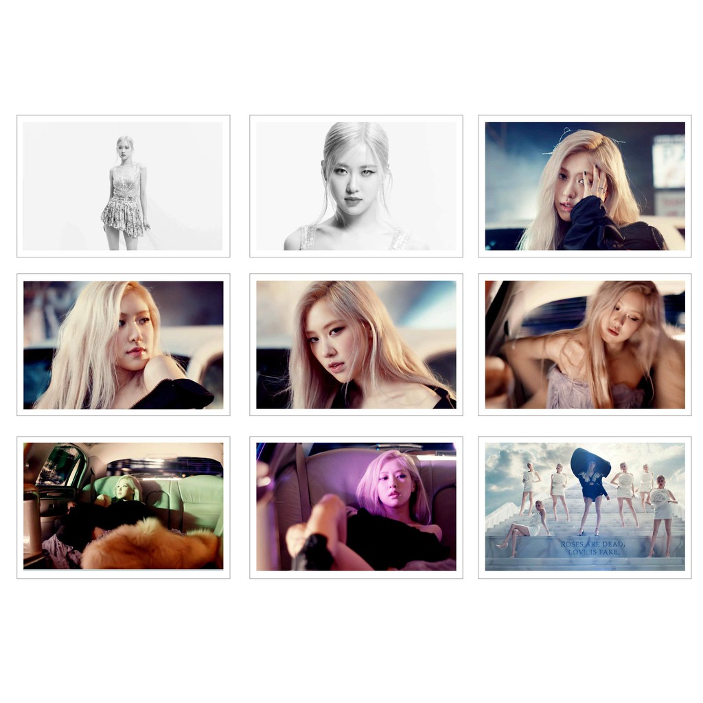 [Ép Lụa] Lomo Card 36 Ảnh Rosé - On The Ground