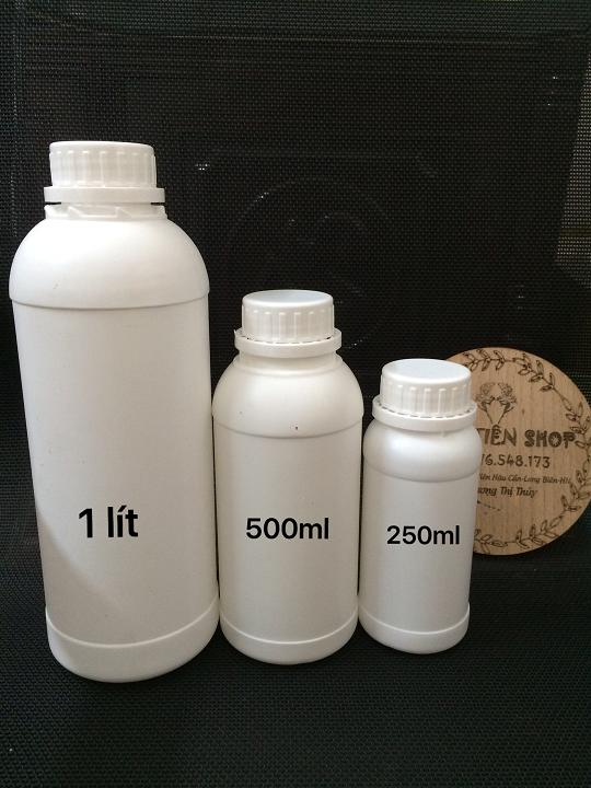 Chai nhựa HDPE chọn size