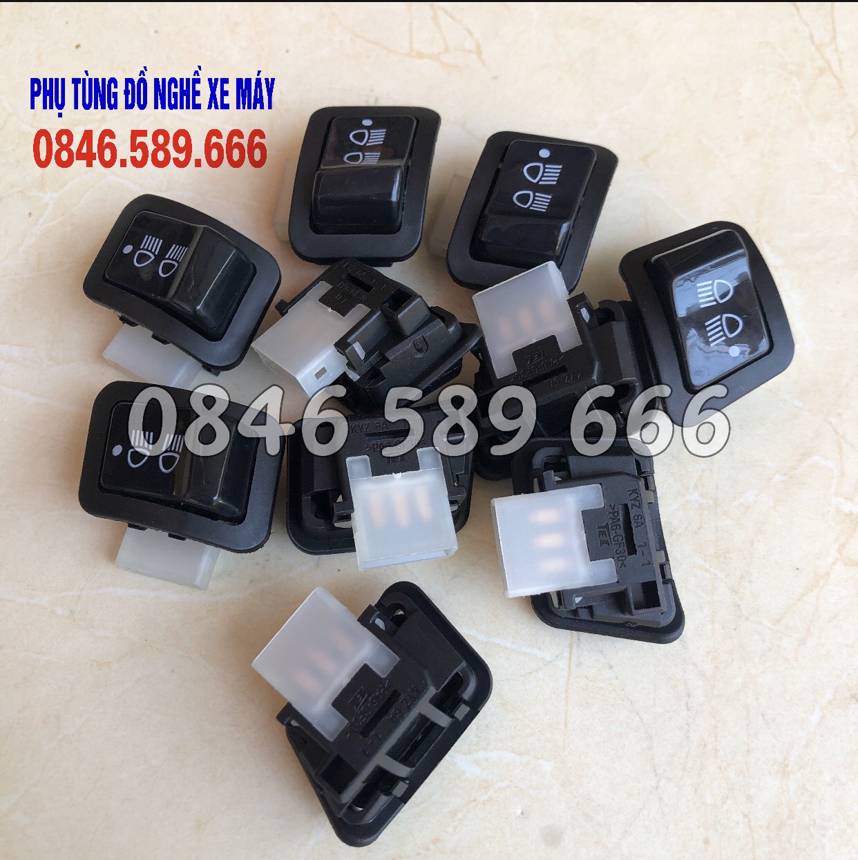 Combo 10 Công Tắc Tắt Đèn Xe Máy Honda Đời Mới