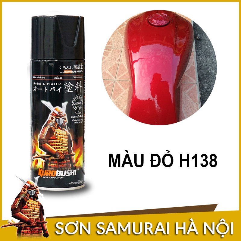 SƠN SAMURAI - CHAI SƠN SAMURAI MÀU ĐỎ H138