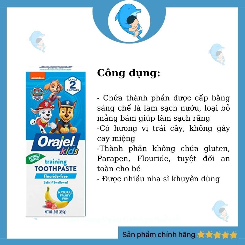Kem đánh răng cho bé Orajel hàng Mỹ