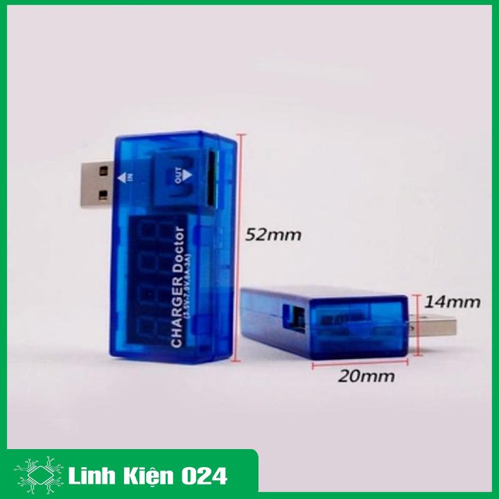(XẢ HÀNG) Mạch test điện thoại, sạc dự phòng - USB đo dòng đo áp V1