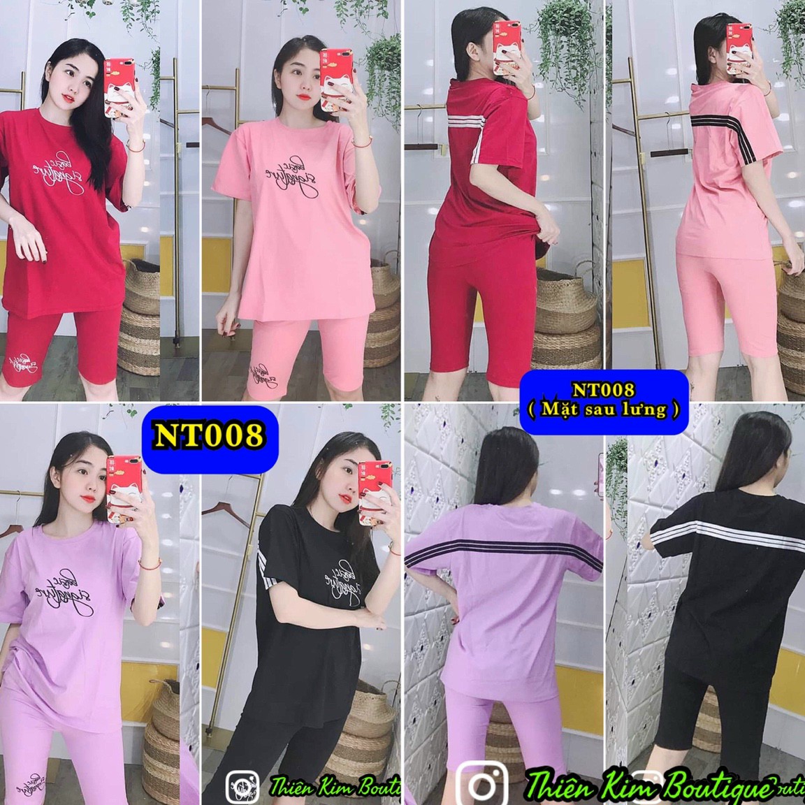 BỘ THUN QUẦN LỬNG MẶC NHÀ SIU XINH DT05