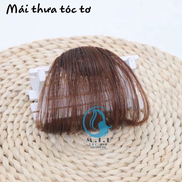 tóc giả nữ, tóc mái thưa, tóc mái giả, mái thưa tóc tơ