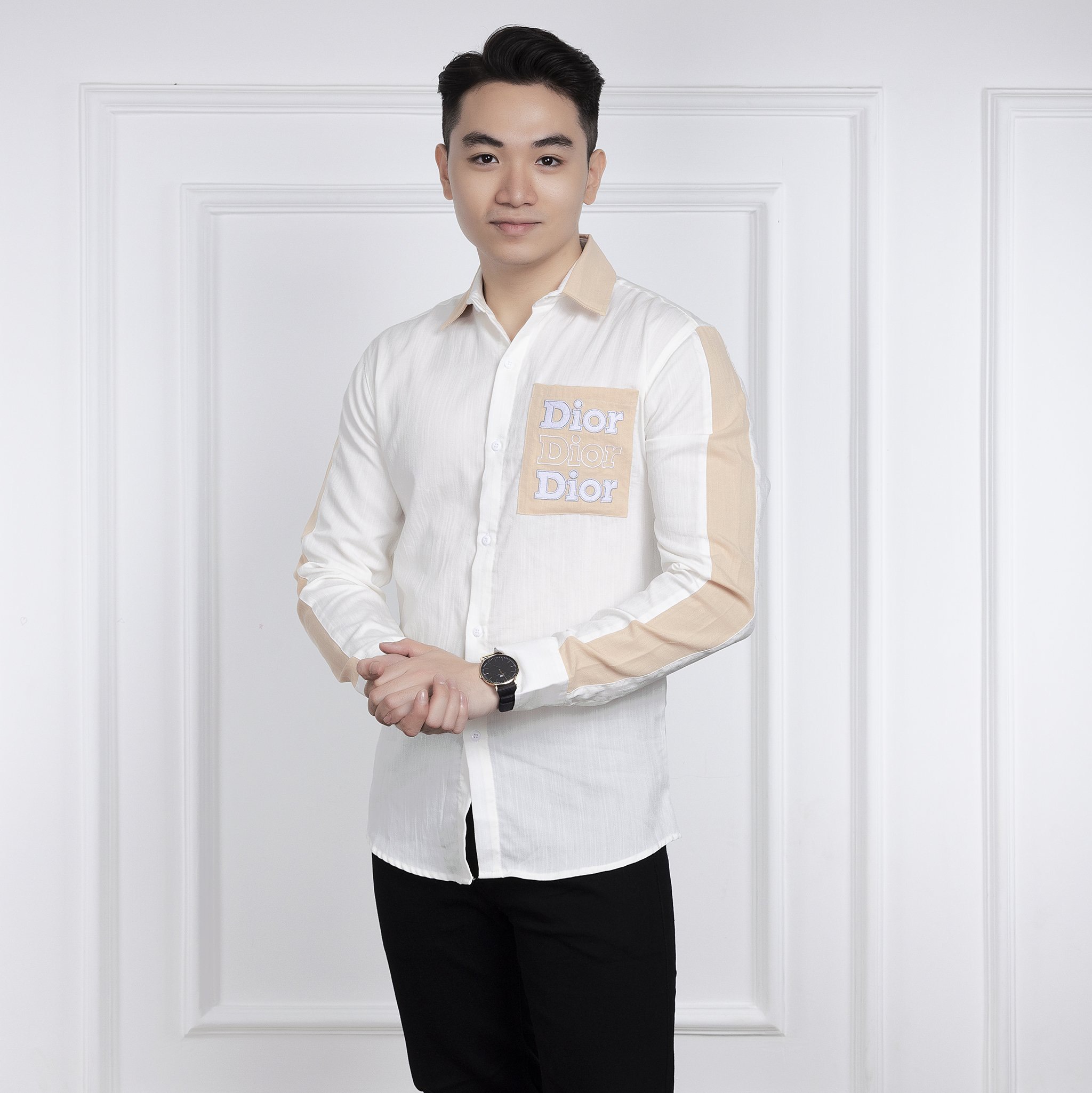 [Hoàn Tiền 15%] áo sơ mi nam cao cấp ,chất liệu đũi lụa ,co giãn nhẹ,full team mác hang chuẫn shop (ảnh thật shop chụp ) DIỄM NHI SHOP  HHM015